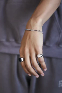 Trippy Signet Ring - Silver