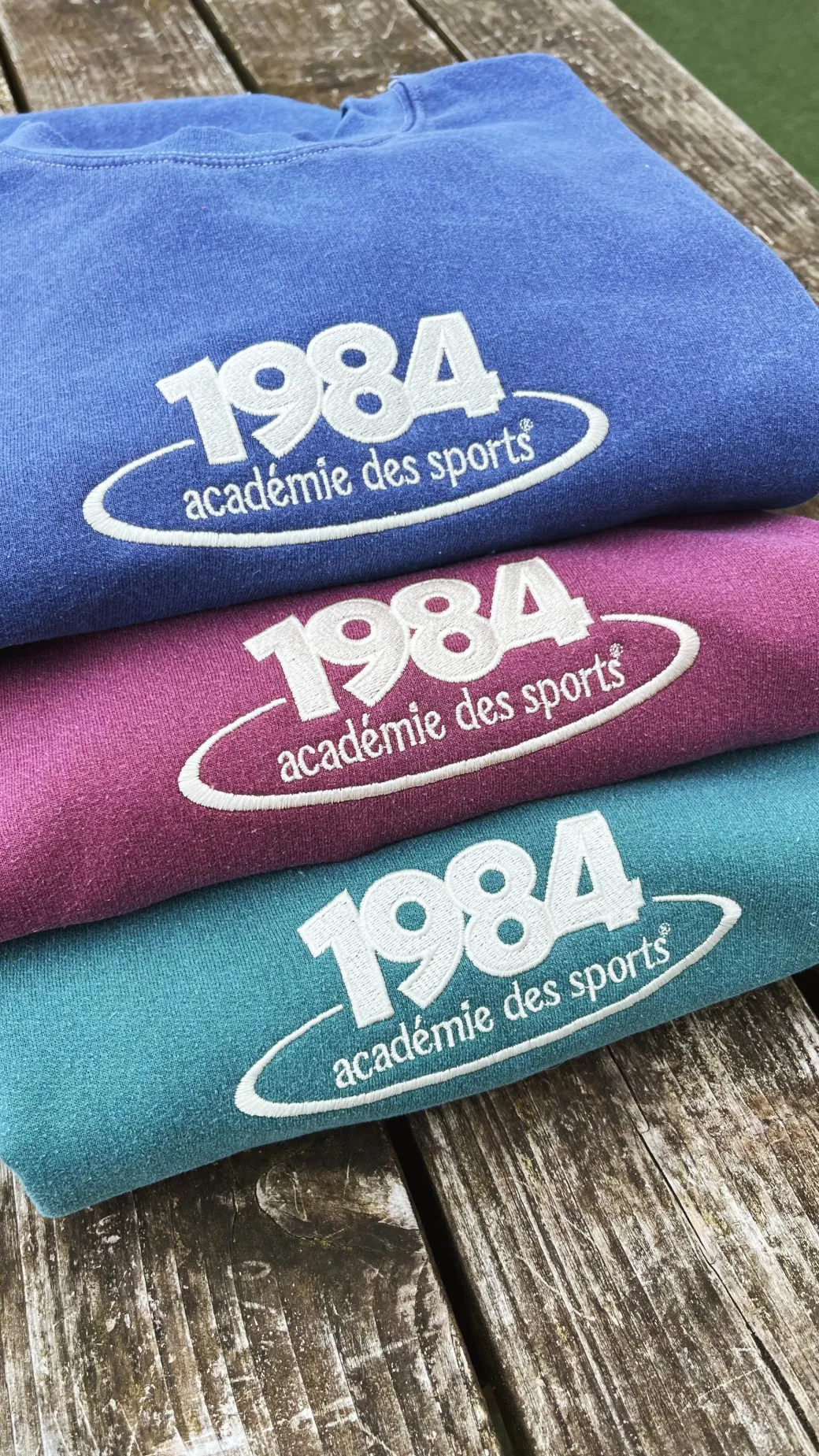 Vice 84 '1984 Disc' Embroidered Sweater - Vintage Washed Navy