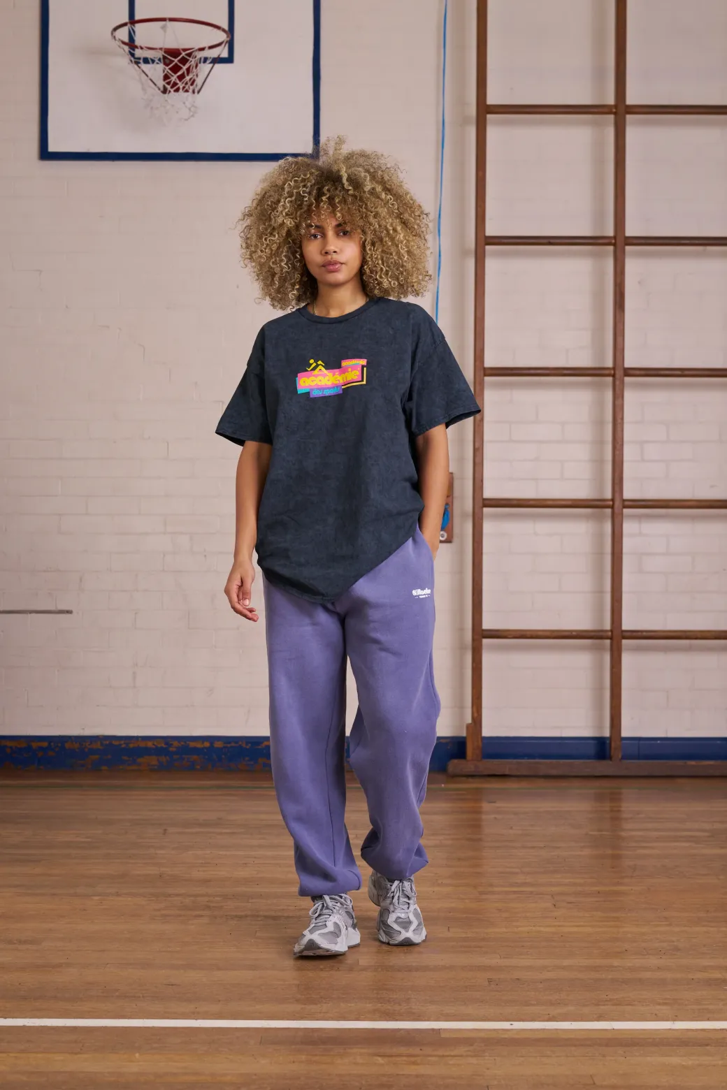 Vice 84 *10 Years Of* 'Retro Runner' Acid Wash Tee - Black