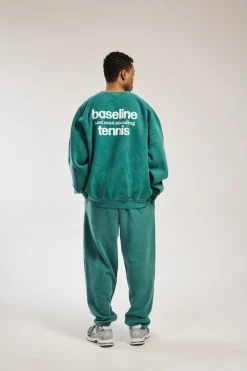 Vice 84 'Baseline' Sweater & Jogger Set - Vintage Washed Green