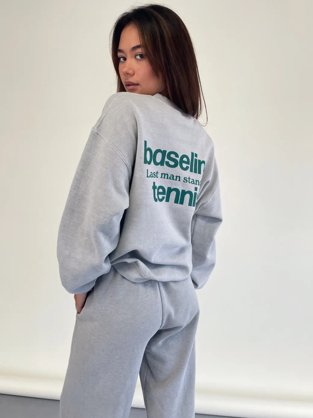 Vice 84 'Baseline' Sweater & Jogger Set - Vintage Washed Ash Grey