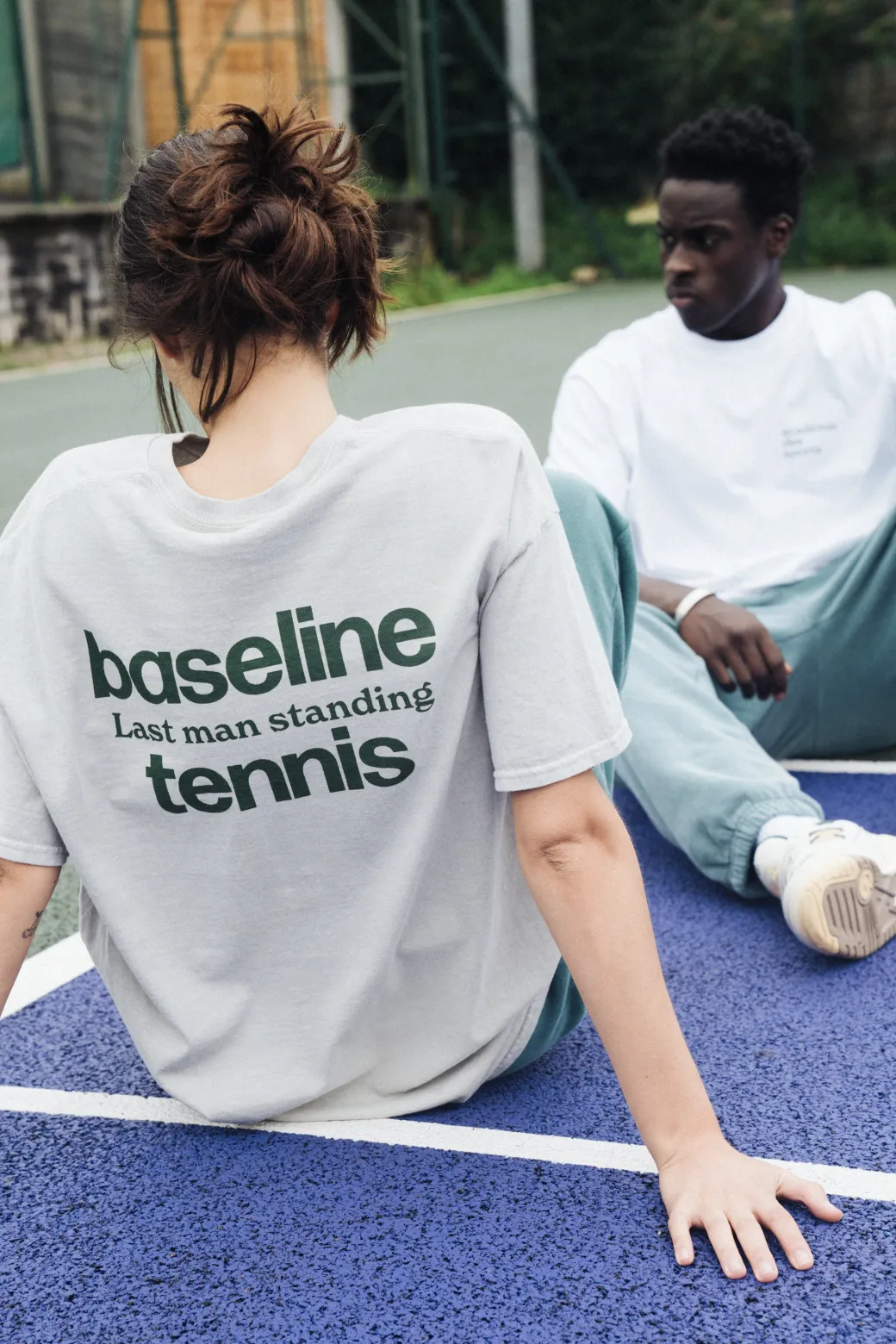Vice 84 'Baseline' Washed Tees Twinpack - Green/Stone