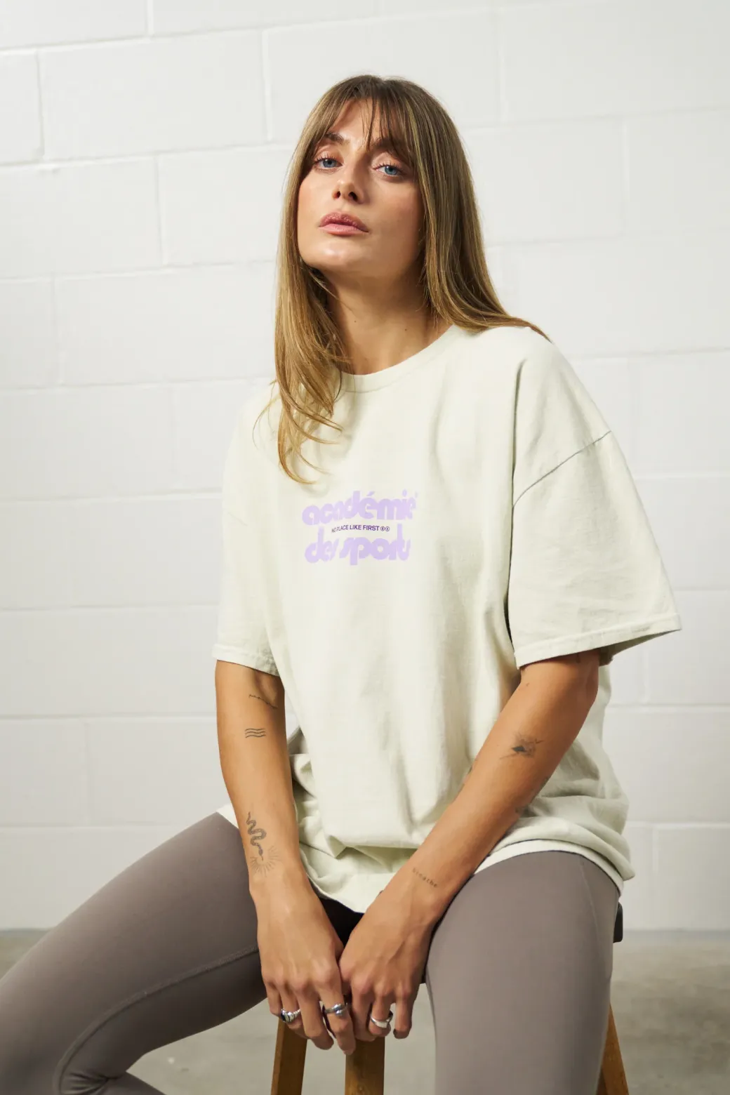 Vice 84 'Club Académie' Vintage Washed Tee - Cream