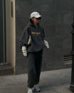 Vice 84 'Off-Court GSM' Hoodie & Jogger Set -  Vintage Washed Charcoal