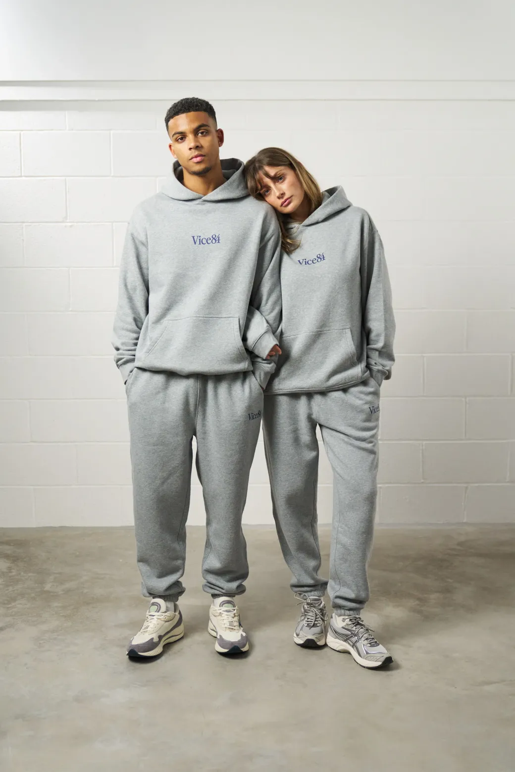 Vice 84 Premium Hoodie - Grey