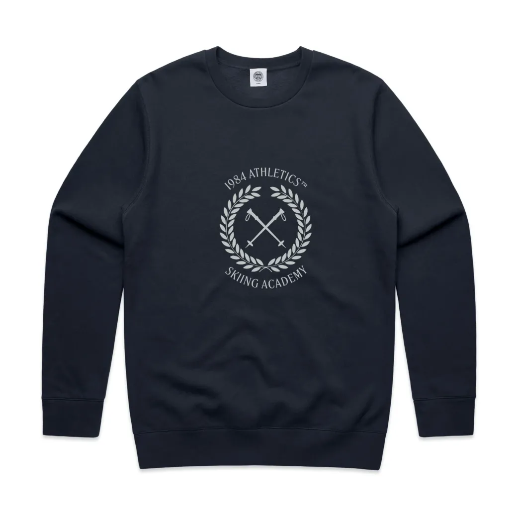 Vice 84 'Ski Academy' Crew Sweater - Navy