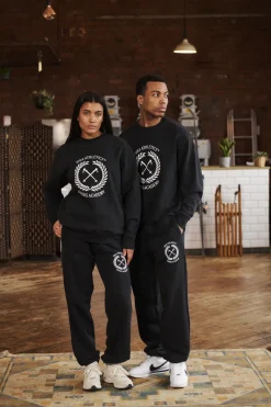Vice 84 'Ski Academy' Crew Sweater - Black