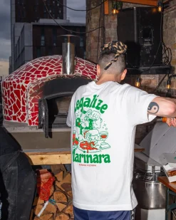 World Famous Gordos 'Legalize Marinara' Tee - White